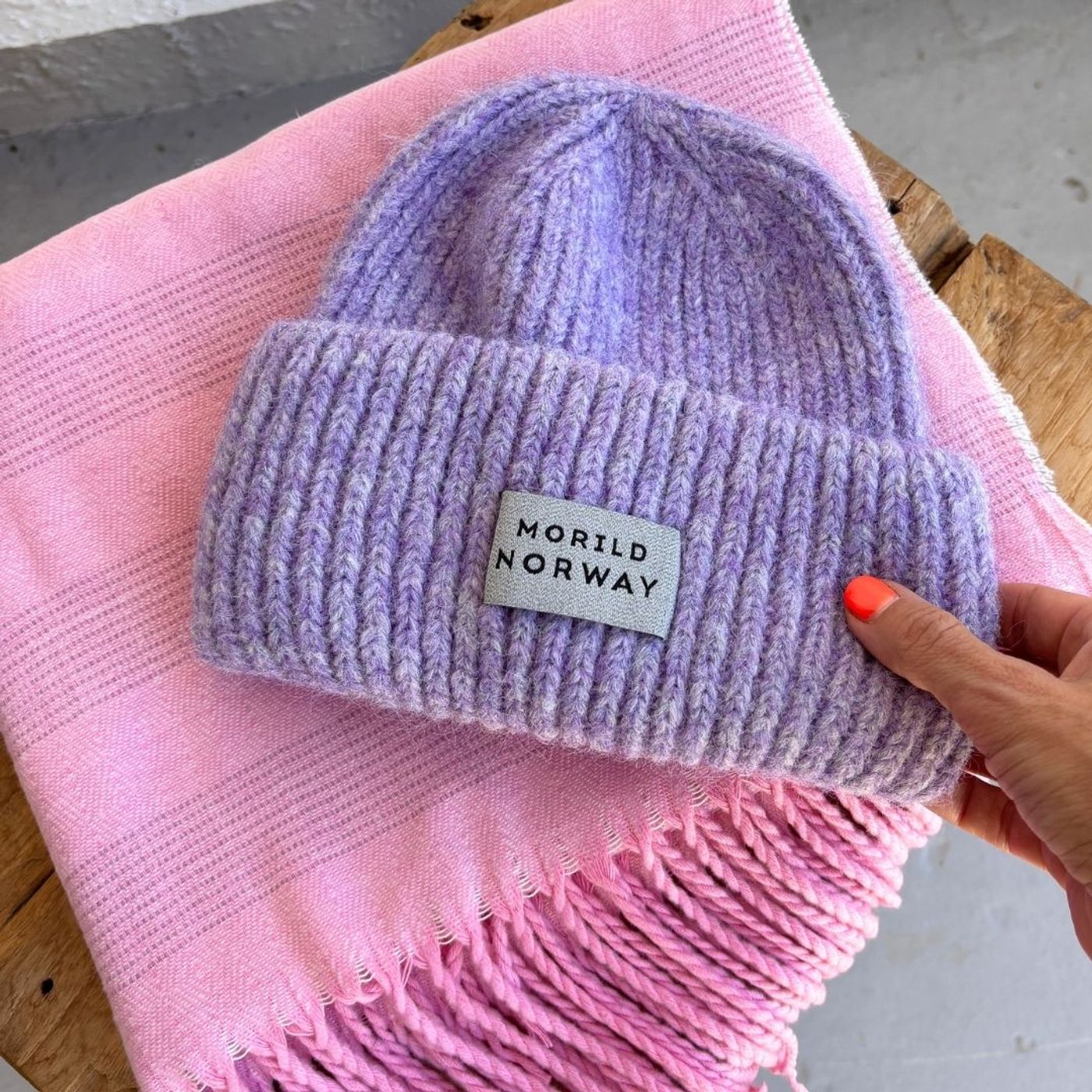 Morild Dus Skjerf med refleks, rosa