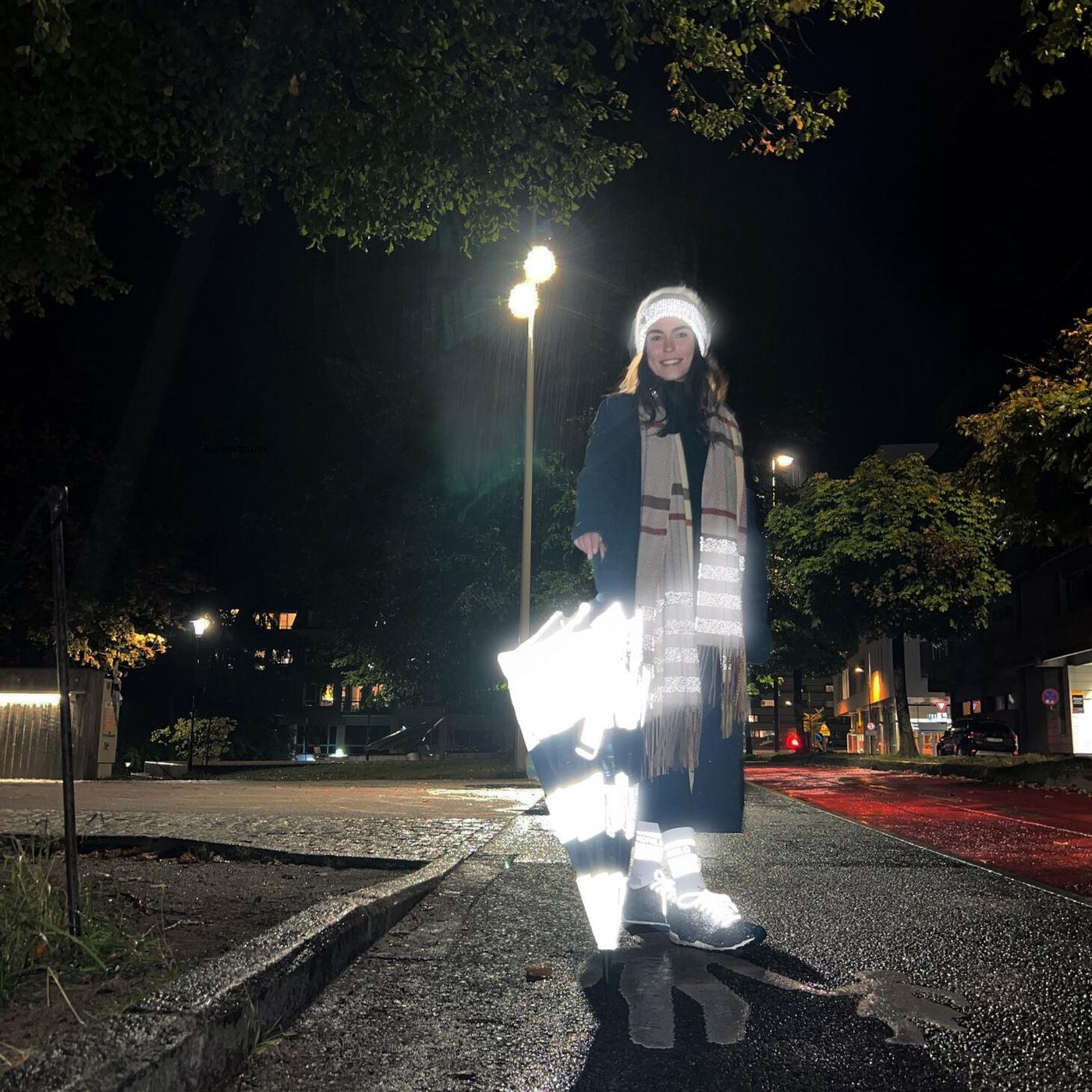 Morild Skur Paraply med refleks, 105 cm 