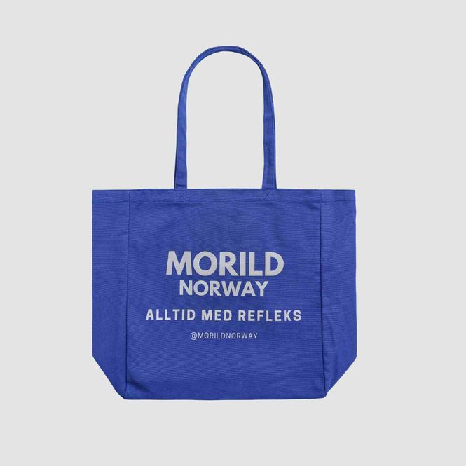 Hovedbilde Morild Maren Cotton Shopper med refleks, blå