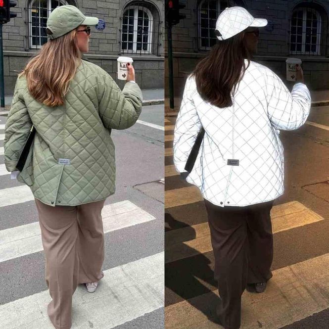 Hovedbilde Morild Oxford Reflective Quilt Jakke med refleks, ...