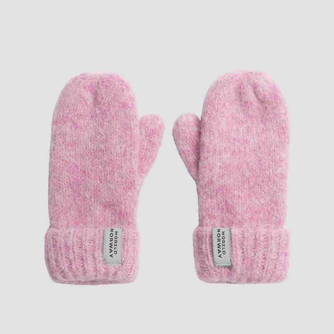 Hovedbilde Morild Bibbi Velour Votter med refleks, pale pink
