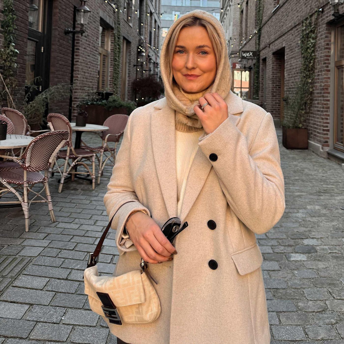Morild Flette Hood med refleks, sand