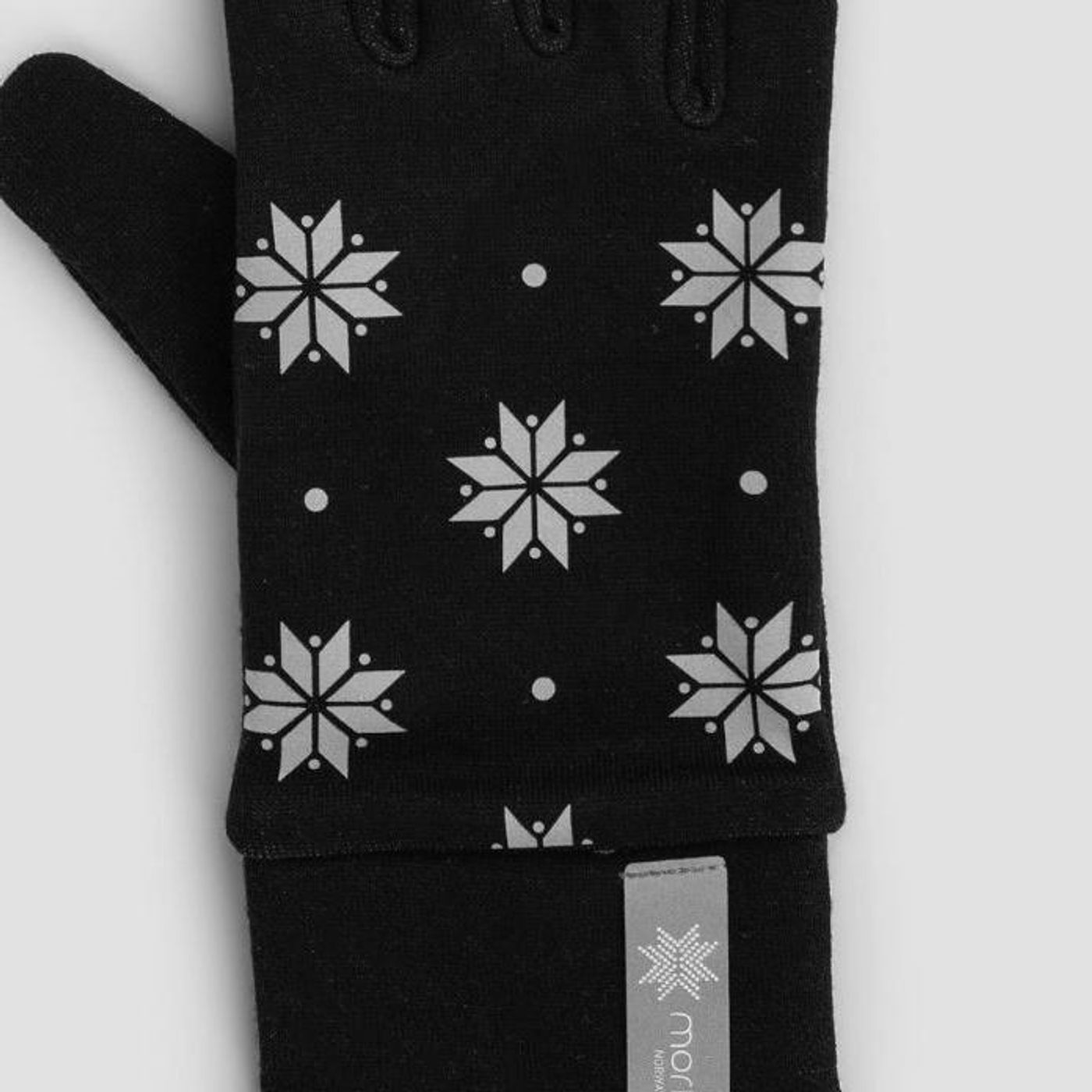 Morild Krystall hansker med refleks, sort