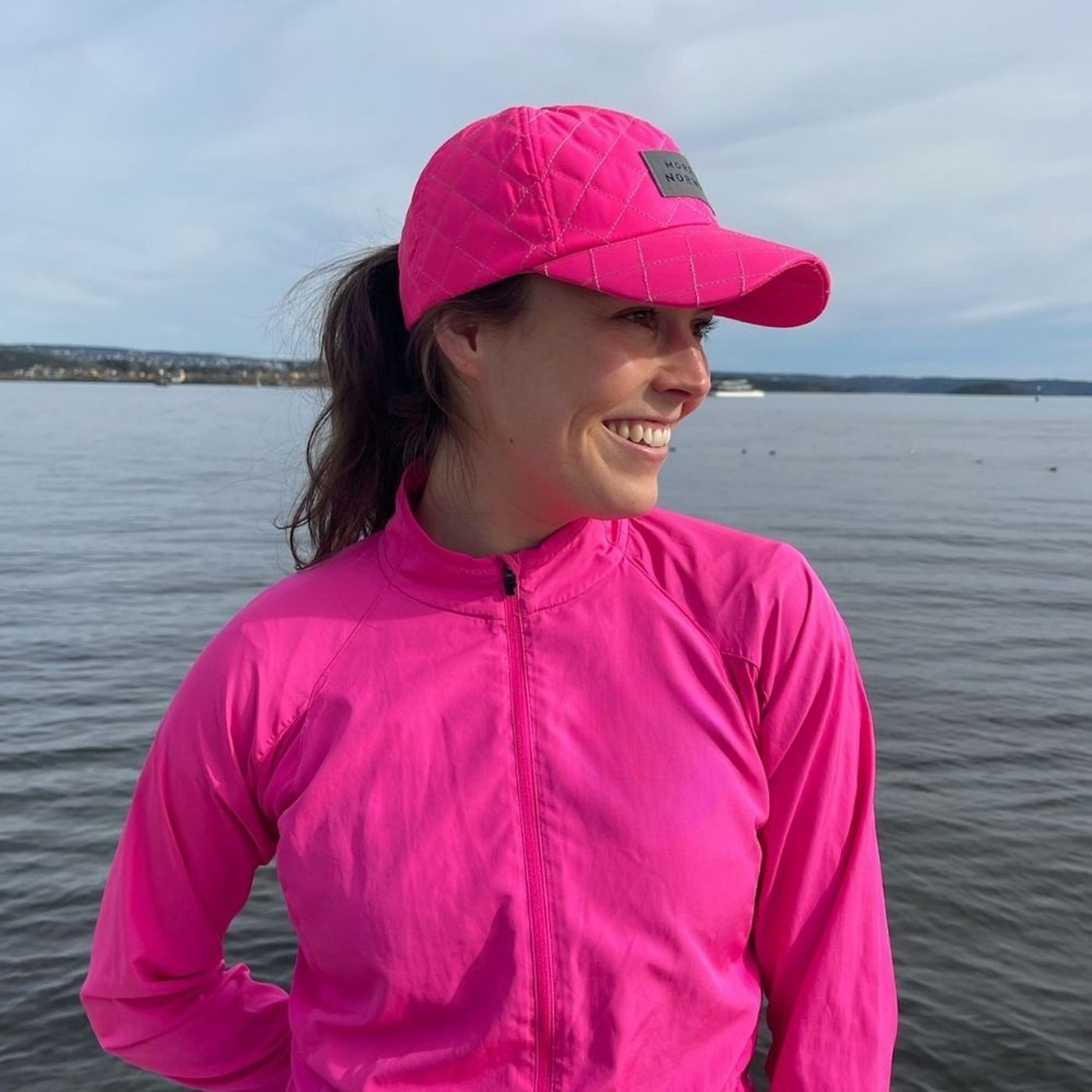 Morild Quilted Caps med refleks, rosa