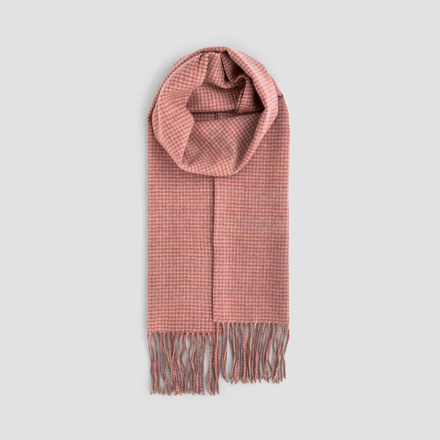 Morild Fenris mini hundetann ullskjerf med refleks, rosa/sand