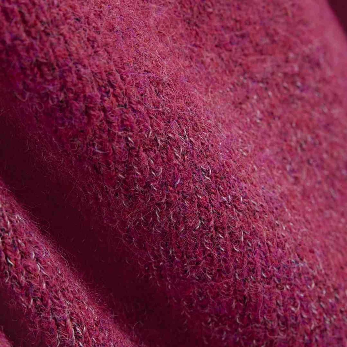 Morild Mica Zip Knit med refleks, rhododendron