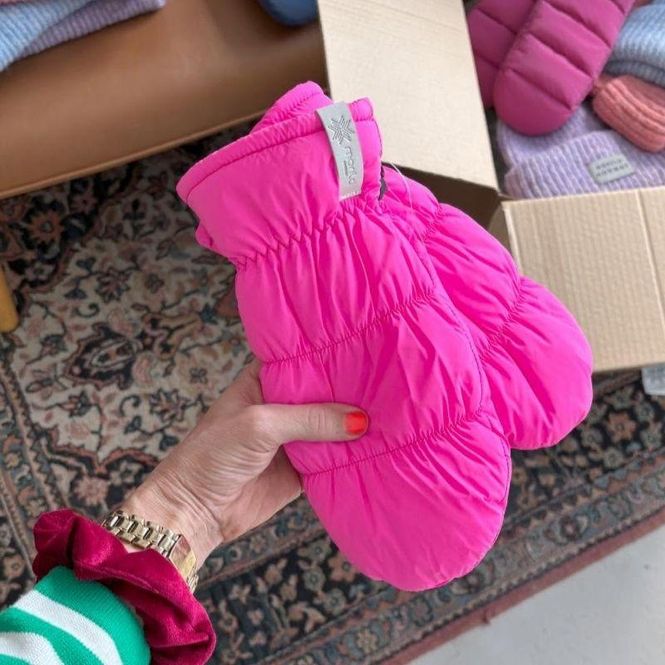 Hovedbilde Morild Puffer Votter med refleks, hot pink