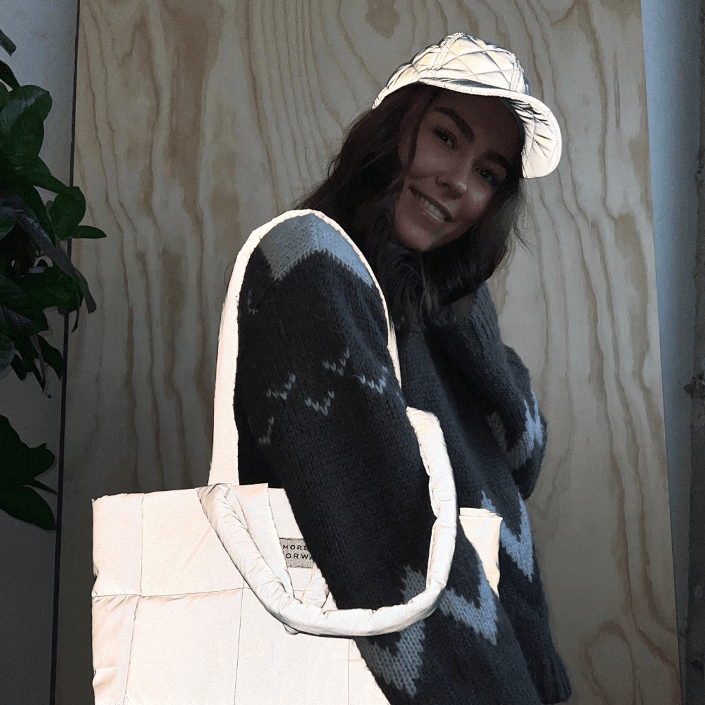 Morild Bli Sett Tote Bag med refleks, sand