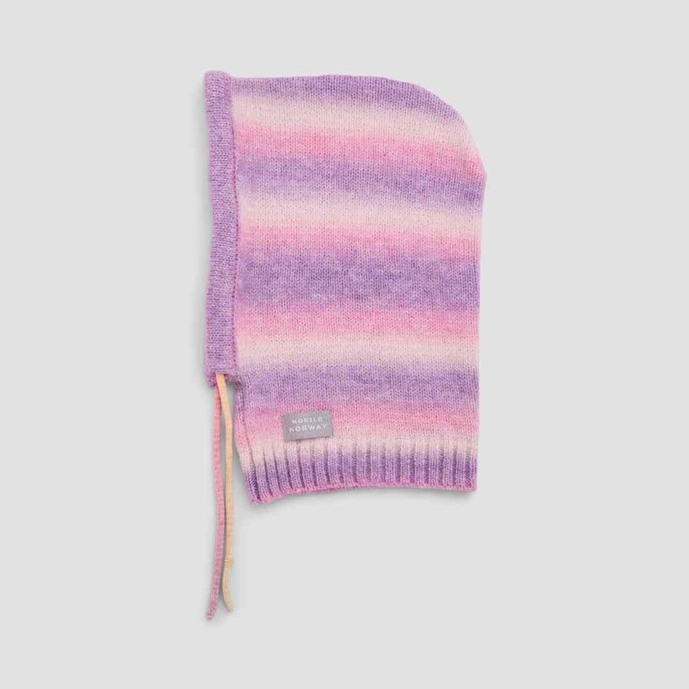 Morild Fiol Knit hood med refleks, rosa/lavedel - Outlet 