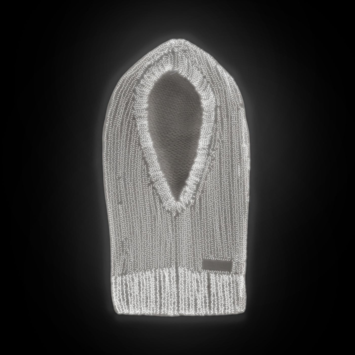 Morild Lun Knit hood med refleks, grå