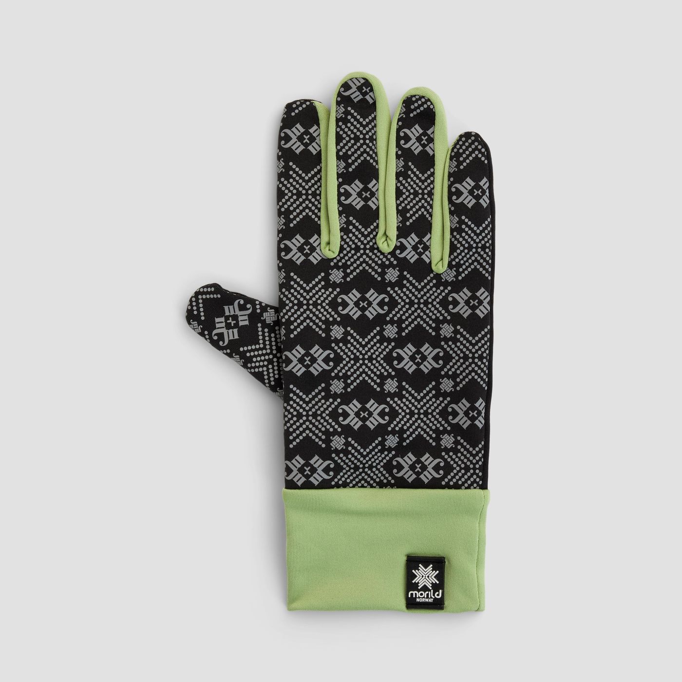 Morild Glitre resirkulert hanske med refleks, pistasje