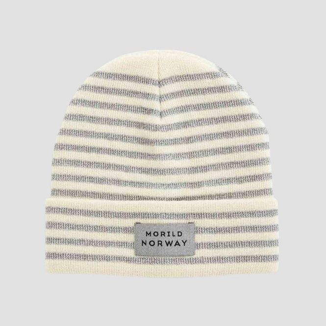 Hovedbilde Morild Refleks Stripe Lue med refleks, krem