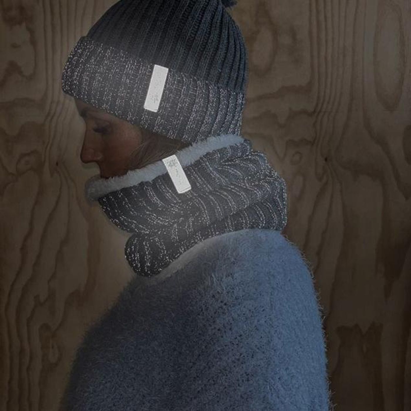 Morild Heat Fleece hals med refleks, grå