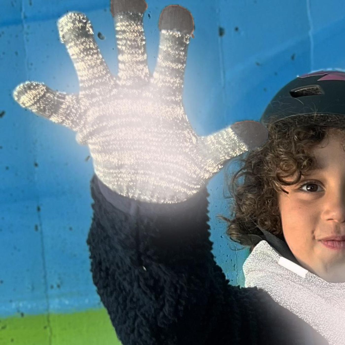 Morild Magic fingervanter Junior 2-pk med refleks, blå