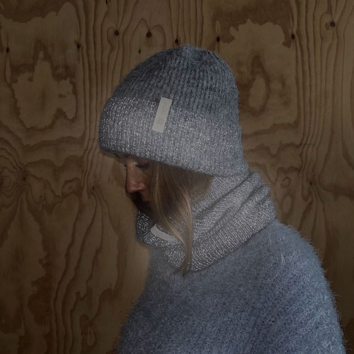 Morild Eirin lue med refleks, lys beige