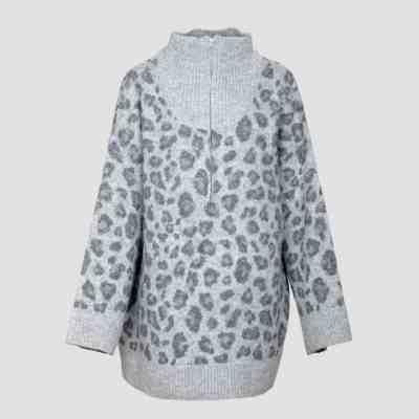 Morild Leo Zip Knit med refleks, grå